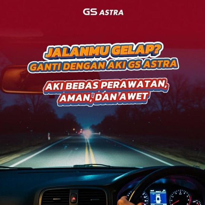 Grosir Gs Mf Astra  Aki Mobil Kijang Super N50Z - 60Ah Aki Kering
