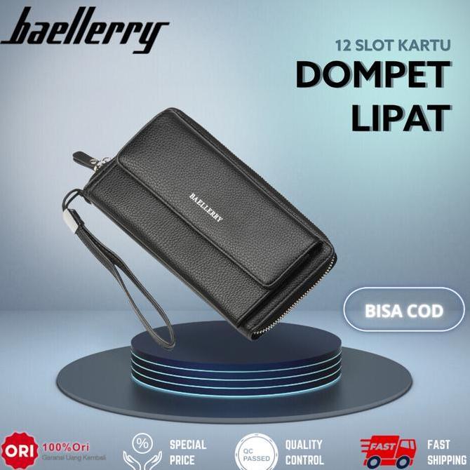 Promo Dompet Pria Wanita Panjang Kulit BAELLERRY S5515 COD