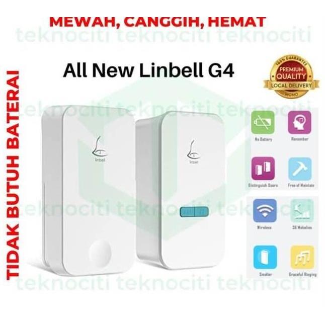 Bel Rumah Wireless Bell Pintu Doorbell Bel Tanpa Baterai