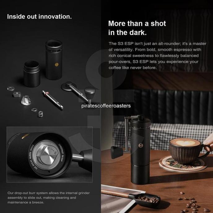 Timemore Chestnut S3 ESP Manual Hand Coffee Beans Grinder | Alat Giling Biji Kopi