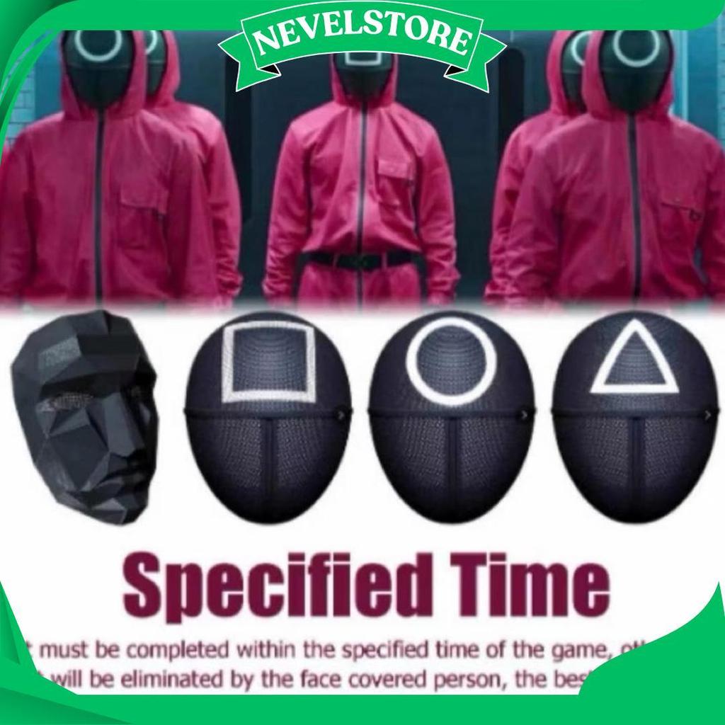 Topeng Squid Game Boss/Kotak/Circle/Segitiga Best Seller