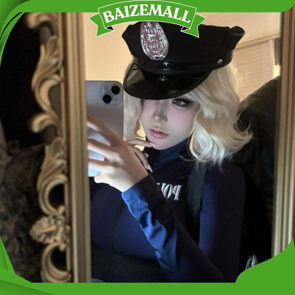Topi Polisi Sexy Cosplay Kostum Dewasa / Aksesoris Polisi Party / Halloween Outfit Gratis Ongkir