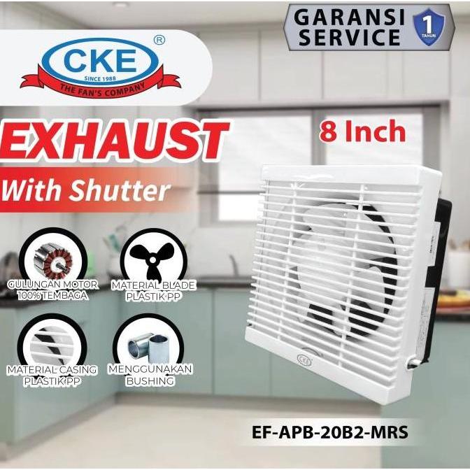 CKE Fan Official - Wall Exhaust Fan 8 Inch Kipas Angin Hexos Dinding Tembok Ventilasi 8"