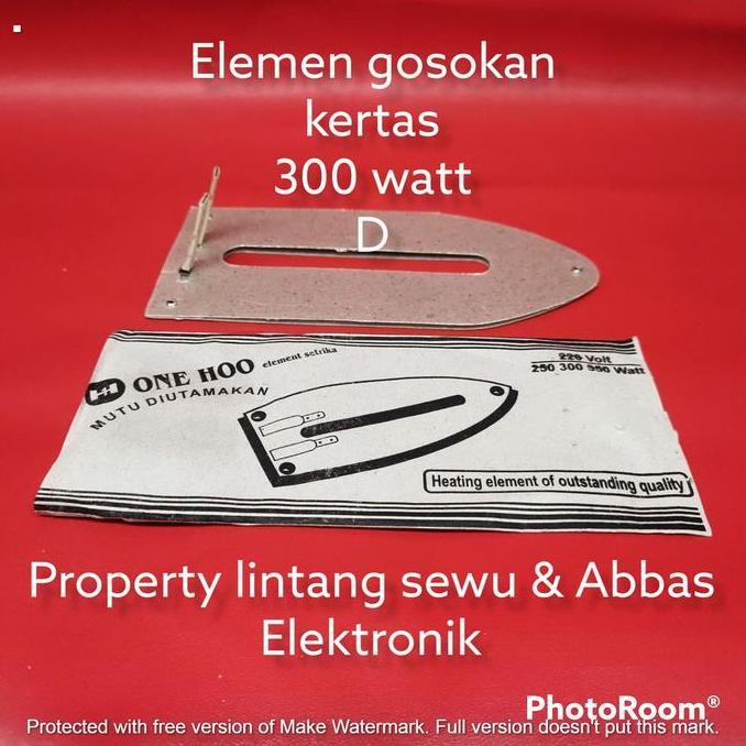 ELEMEN SETRIKA GOSOKAN KERTAS MODEL D DAN V