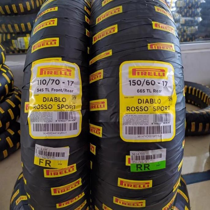 Paket Ban Pirelli Diablo Rosso Sport 110/70 & 150/60-17