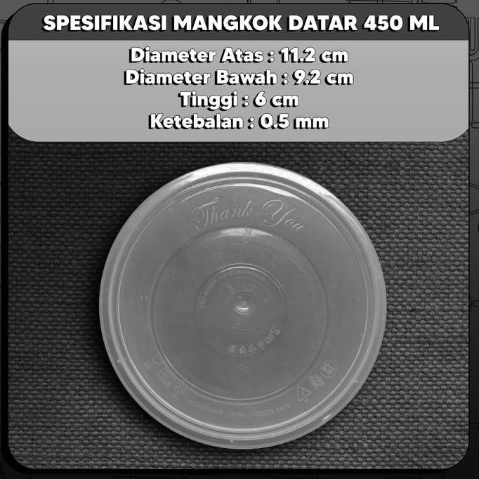 Mangkuk Plastik 450ml / Mangkok Plastik Bowl / Thinwall 450 ml