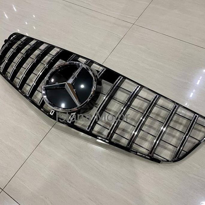 N Grill Gt Mercedes W204 Silver With Emblem