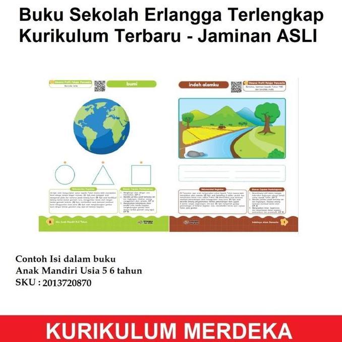 Buku Erlangga Paket Aku Anak Mandiri Kb Tk Paud Tjiji Kurikulum Merdeka