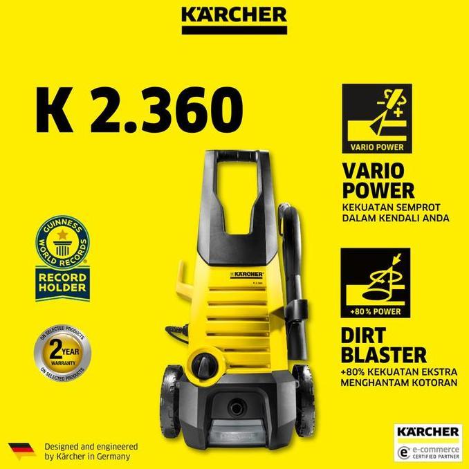 KARCHER K 2.360 1400WATT 120BAR HIGH PRESSURE WASHER ORIGINAL DAN TERPERCAYA