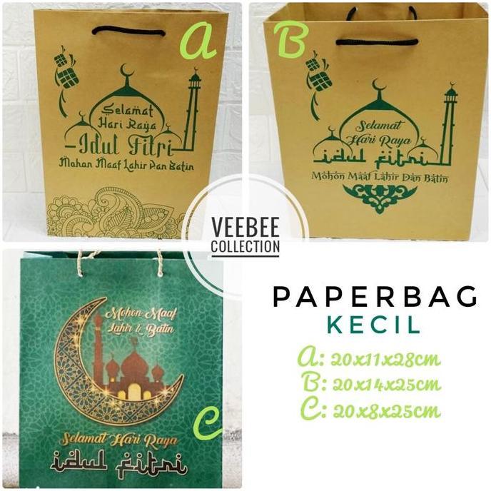 Produk Terbaik] Paperbag Idul fitri kecil/ paperbag lebaran/ tas sovenir/ goodie bag