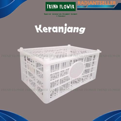Gercep Keranjang Buah Bekas Putih Tutup Plastik - Wadah Penyimpanan Storage