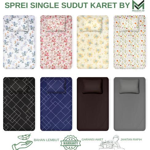 Sprei seprei single sudut karet ukuran 90x200x10/20 - Sprei 90X200X10 90X200X20 90X200X25 90X200X30