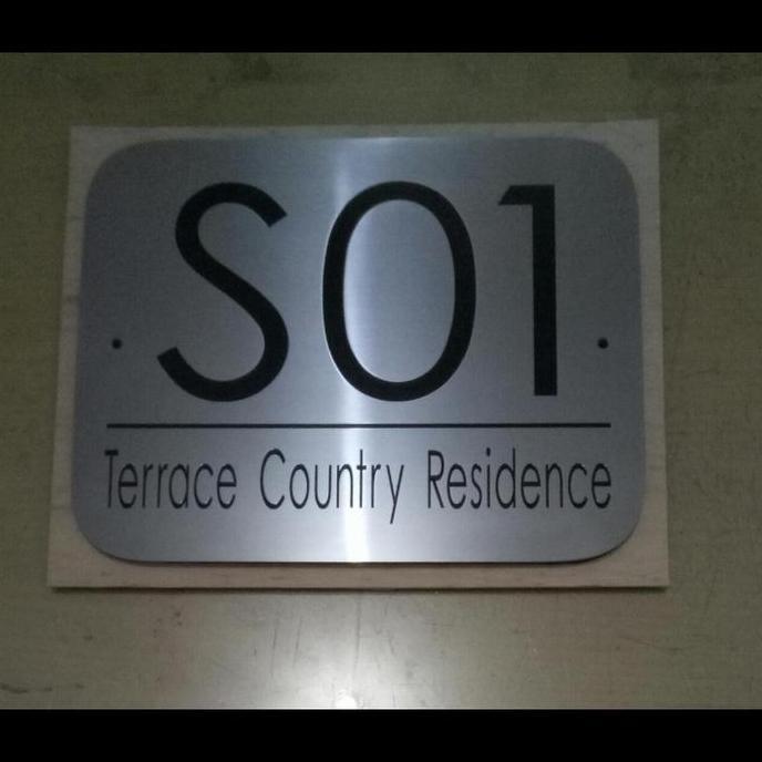 nomor rumah stainless etching 25x30cm