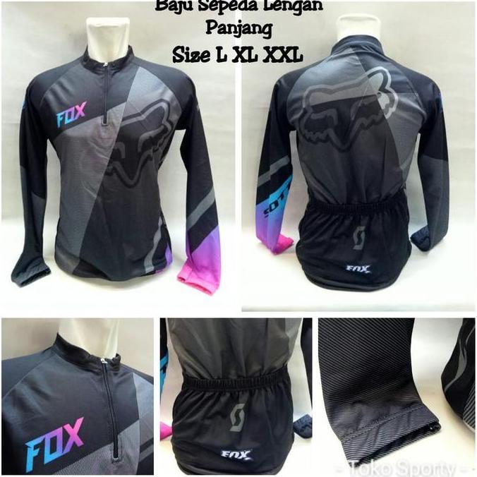 Promo BAJU SEPEDA KAOS JERSEY SEPEDA LENGAN PANJANG (7) COD