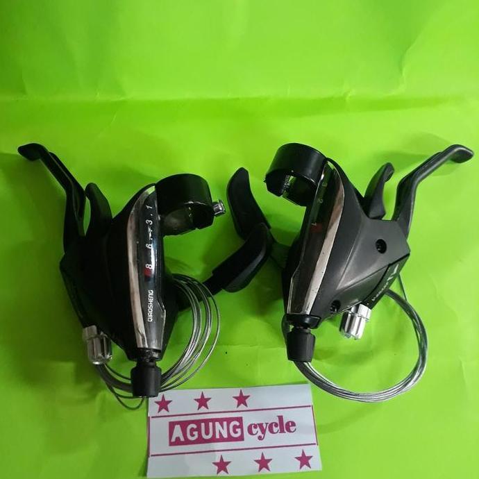 Promo BRIFTER SHIFTER SEPASANG KIRI KANAN 3 x 7 8 9 SPEED HANDLE BRAKE EF65 COD