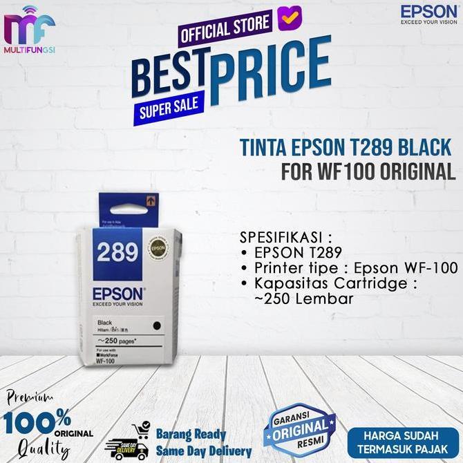 Tinta Epson T289 WF100 Black For Printer WF-100