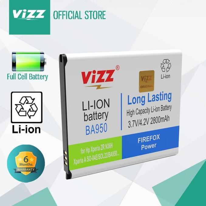 Vizz Battery SONY BA950 Baterai Double Power Sony BA950