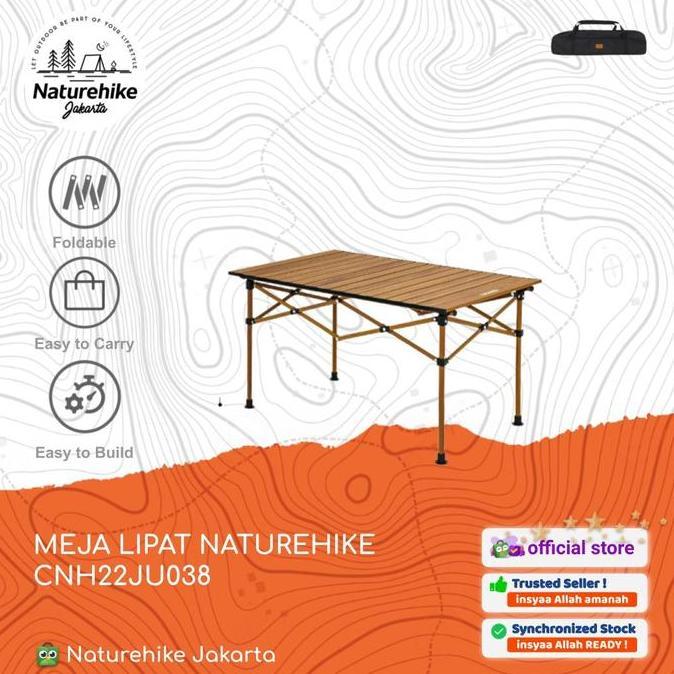 Meja Lipat Aluminium Portable Camping / Piknik Naturehike Cnh22Ju038