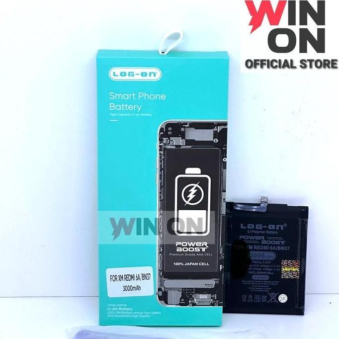 WIN ON - BATERAI REDMI 6 BN 37 - REDMI 6A BN-37 DOUBLE POWER