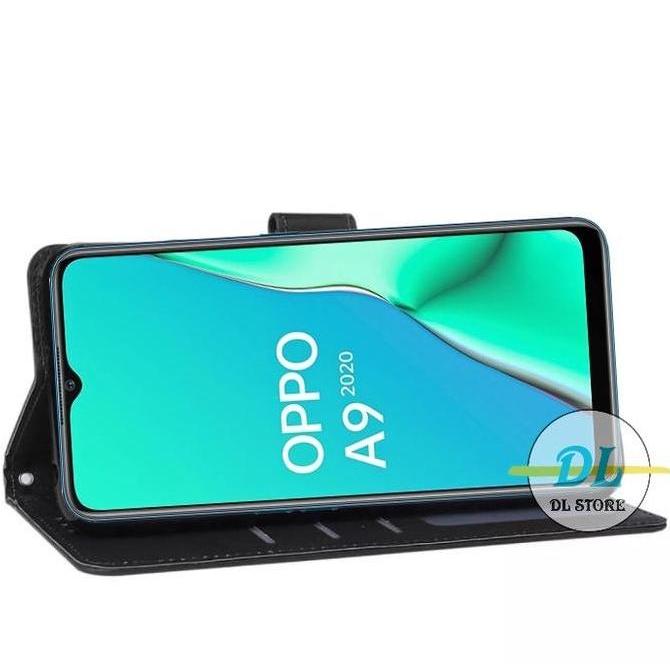DV50 - CASE UNTUK OPPO A9 2020 | OPPO A5 2020 FLIP LEATHER CASE PREMIUM