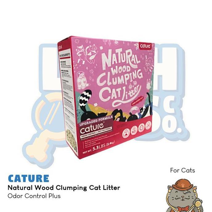 NEW CATURE Natural Wood Clumping Cat Litter - Odor Control Plus