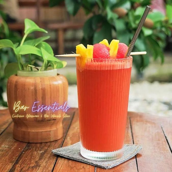 ```````] Polycarbonate Ripple Stackable Polycarbonate Highball Glass 365 ml