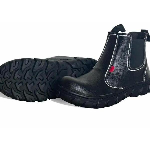 Sepatu Safety Boot Pria Dan Wanita Hitam Pertengahan Betis Kerja Karet Shoes Safety Shoes Safety Sho