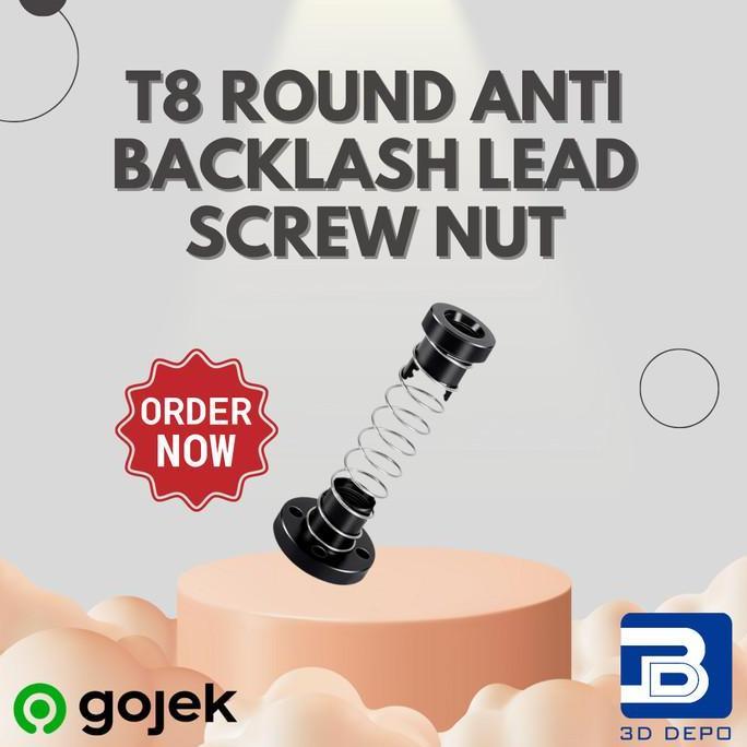 (:(:(:(] POM T8 Round Anti Backlash Lead Screw Nut