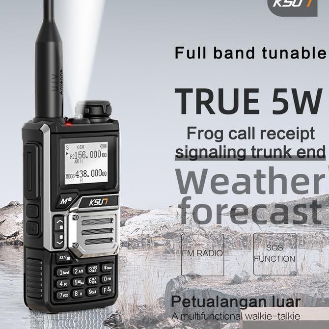 KSUN X-TFSI WALKIE TALKIE ALLBAND HANDY TALKY 200 CHANNELS HT JARAK JAUH 5KM Original