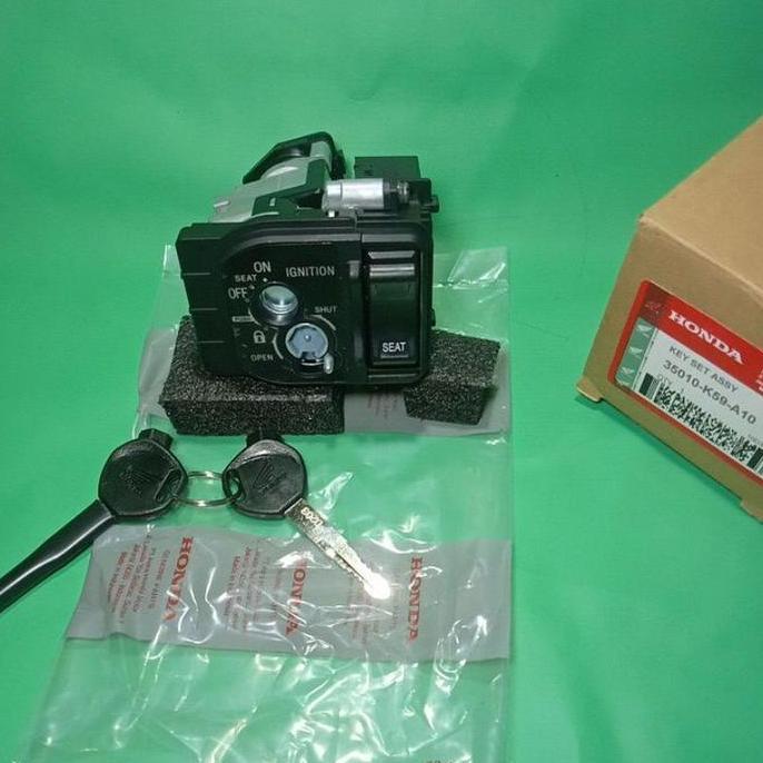 Promo kunci kontak assy satu set plus tombol jok motor Honda Vario 125 led Vario 150 led new Vario 1