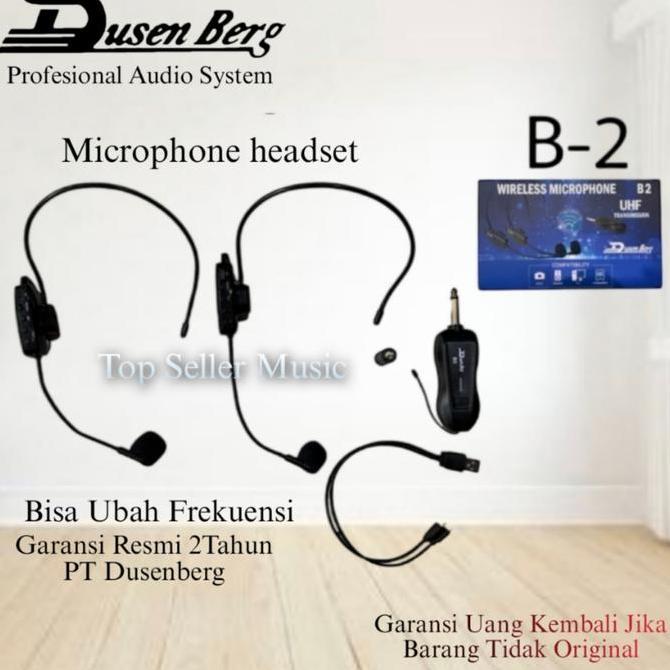 MIC WIRELESS HEADSET DUSENBERG B2 2MIC WIRELESS BANDO ORIGINAL Original
