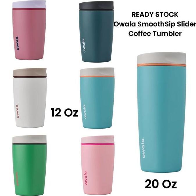 Owala SmoothSip Slider Coffee Tumbler 12 / 20 Oz _TOP