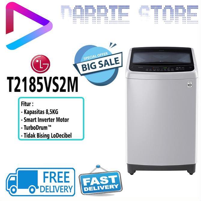 TERMURAH - LG T2185VS2M MESIN CUCI LG 8,5 KG WASHER T-2185VS2M T2185 2185VS2M