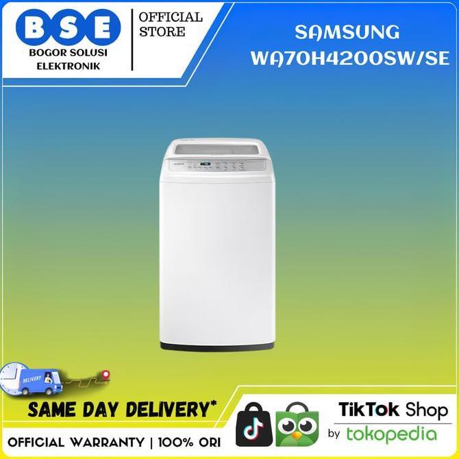SAMSUNG MESIN CUCI TOP LOADING 7KG WA70H4200SW/SE | WA70H4200SW | WA70