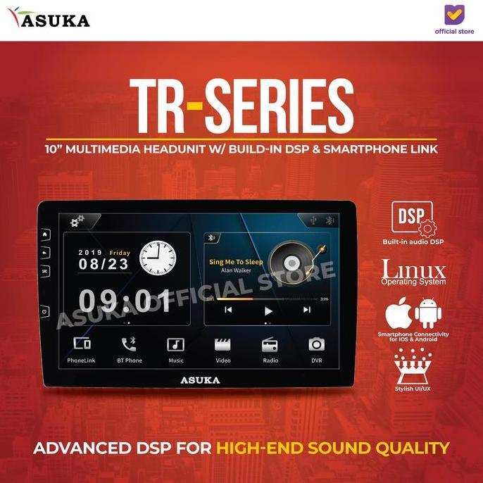 Asuka TR 310 Headunit Mobil Mirroring Built-in DSP Garansi Resmi