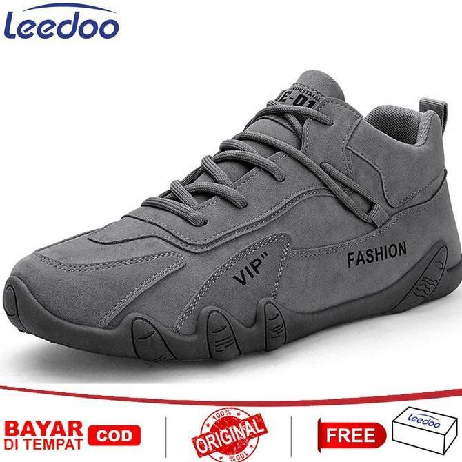 Leedoo Sepatu Sneakers Pria Kasual Sepatu Lari Olahraga Fashion Outdoor Running Shoes Original Sneak