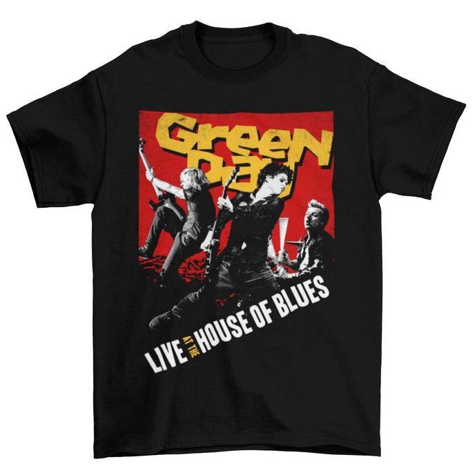 Kaos Band Pria Tomoinc Green Day - House Of Blues