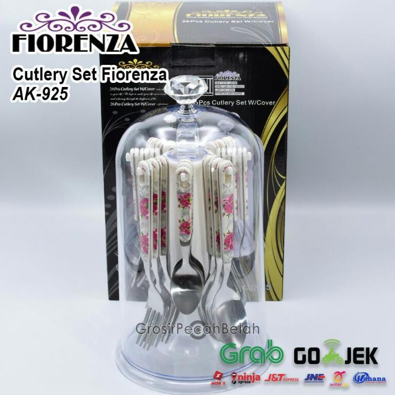 Sendok Garpu Fiorenza Marble Set Penutup (ORIGINAL) Sendok