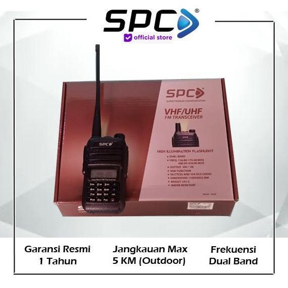 BEBAS ONGKIR - [COD ok] Handy Talky SPC SH 20 HT Dual Band UHF/VHF Jangkauan hingga 5km