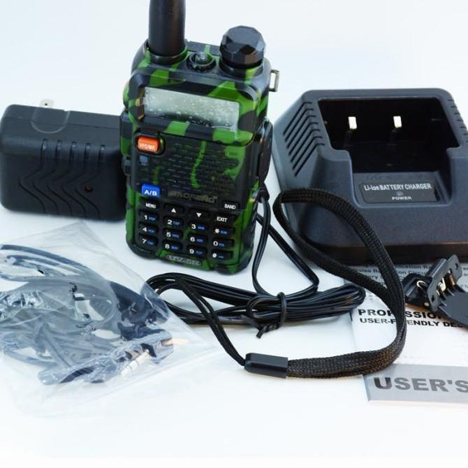 HT UV5R Boefeng Handy Talky Walkie Talkie Camouflage Army Tentara Original