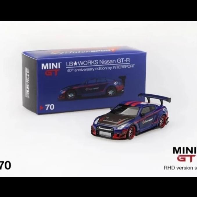 Mini GT 70 LBWK Nissan GTR R35 40th Anniversary INTERSPORT