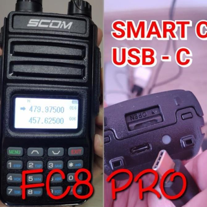 ht scom FC8 pro radio ht handy talky handy talkie / uv5r / uv82 HT SCOM FC8 PRO HT DUAL BAND JAMAN N