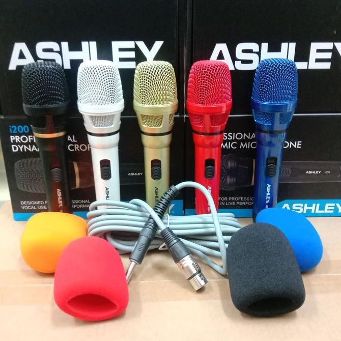 MICROPHONE ASHLEY i 200 KABEL ORIGINAL FREE BUSA MIC Original