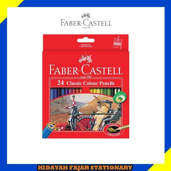 Pensil Warna Faber-Castell - Pensil 24 Warna Faber-Castell