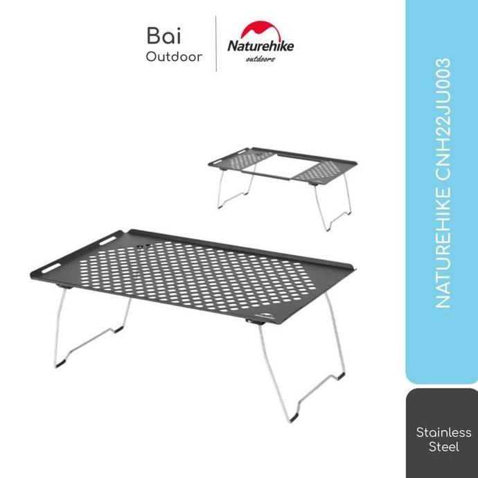 Meja Lipat Stainless Portable Outdoor Camping Naturehike Cnh22Ju003