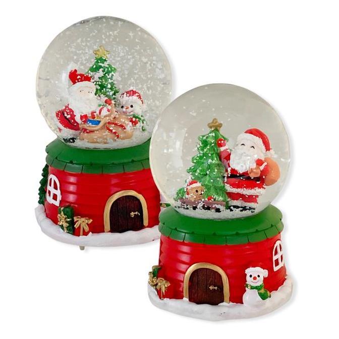 Scoop Bola Salju Natal Snow Globe Santa Musik & Lampu 64750700 PM