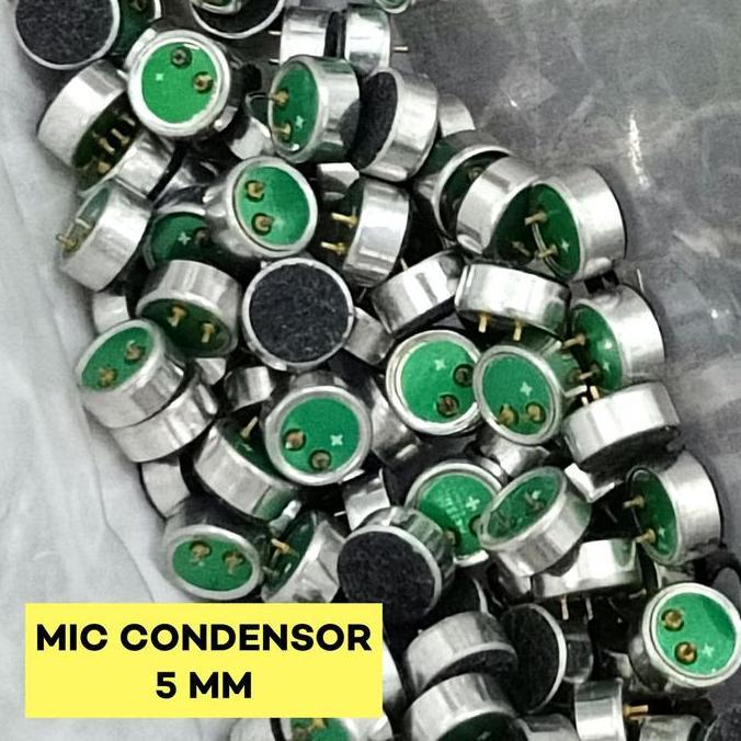 *$*$*$*$] Mic Condenser 5mm HT / HP Microphone Electret 2 Pin 2P 5 mm Condensor