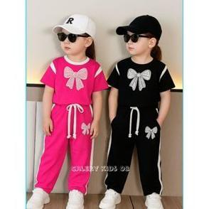 Ve29 Atasan Anak Anak One Set Setelan Anak Perempuan 1-12 Tahun Motif Pita Skena//Setelan Anak Perem