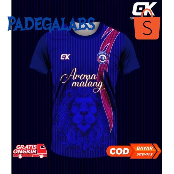 fgs-3 uj-53 asd-86 Kaos Bola Arema Printing Jersey Hyget Serena Berkualitas Premium Original