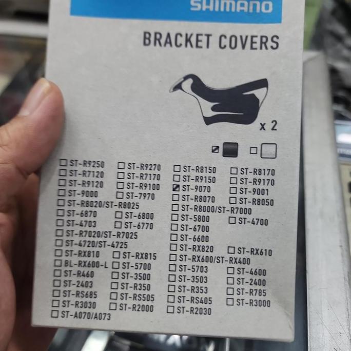 Shimano Bracket Covers St-R9070 Hood Cover Karet Brifter Dura Ace Di2 9070 Original Shimano